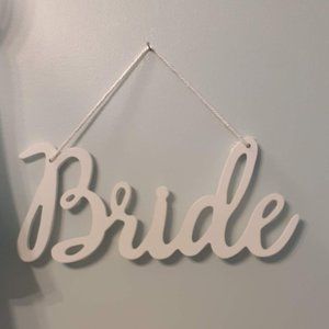 Bride and Groom Hanging Signs